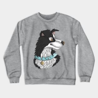 Black Border Collie Crewneck Sweatshirt